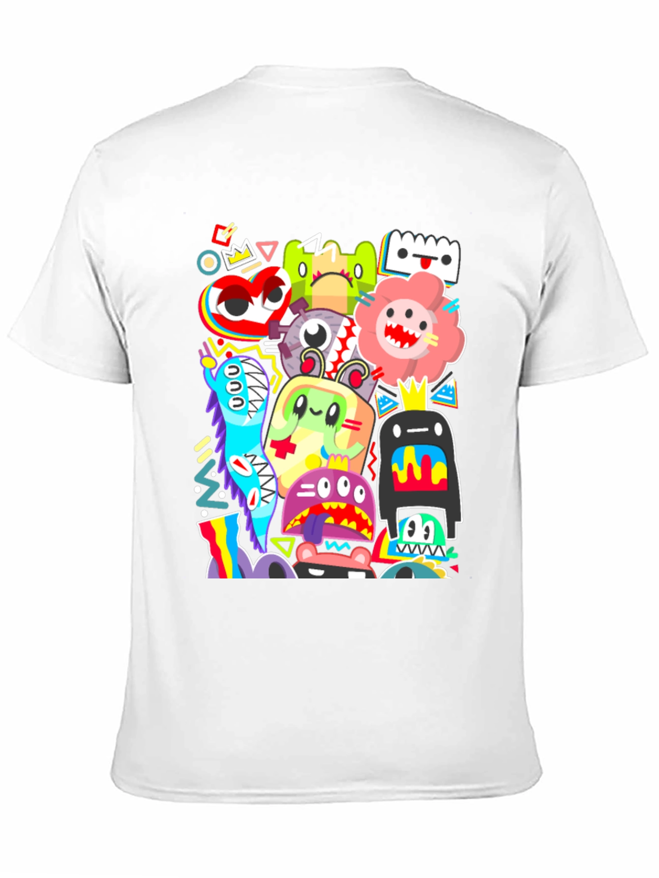 Funky Monster Graphic Print Black T-Shirt