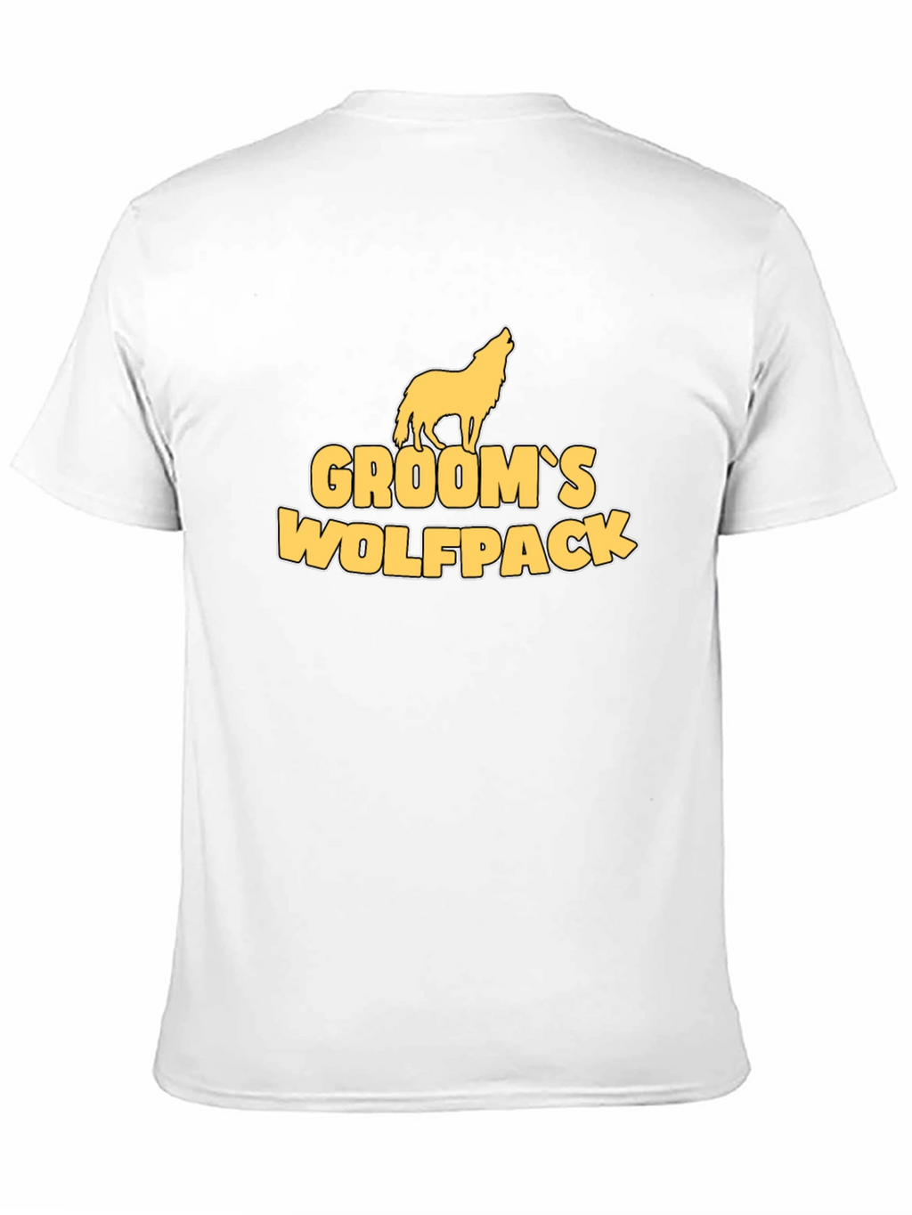 Grooms Wolfpack Black Cotton Graphic Tee