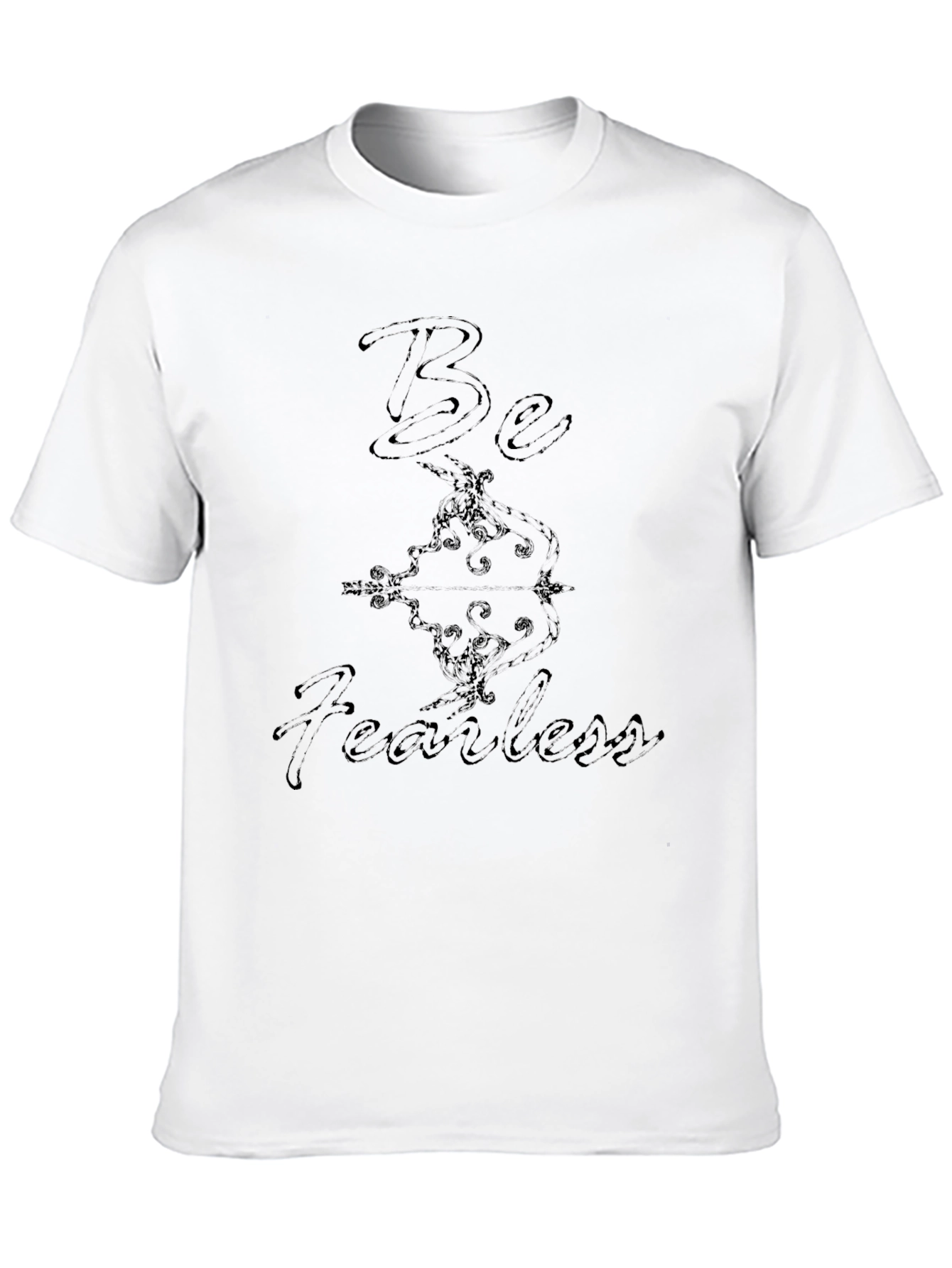 Be Fearless Graphic T-Shirt - Mens Black Tee