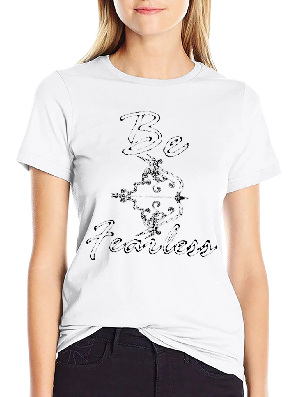 Be Fearless Graphic T-Shirt - Mens Black Tee