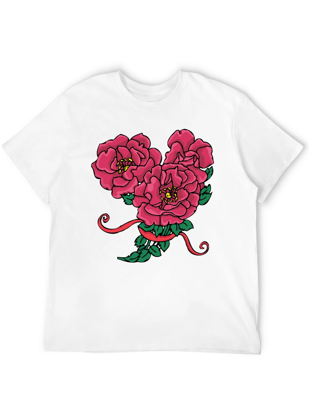 Floral Mickey Mouse Head Graphic Tee