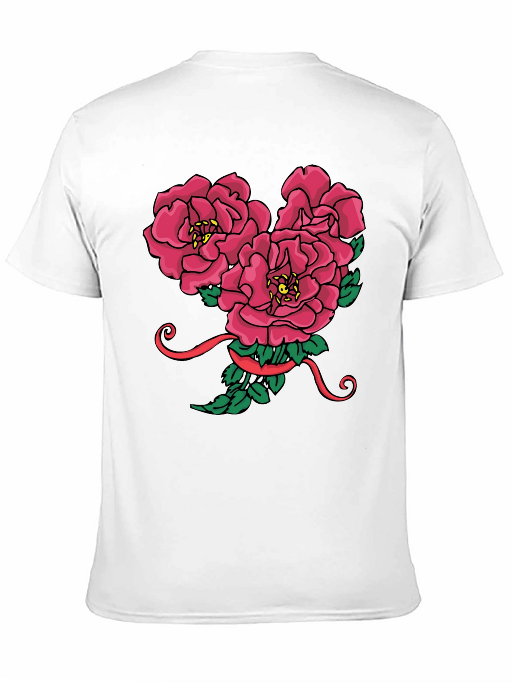 Floral Mickey Mouse Head Graphic Tee