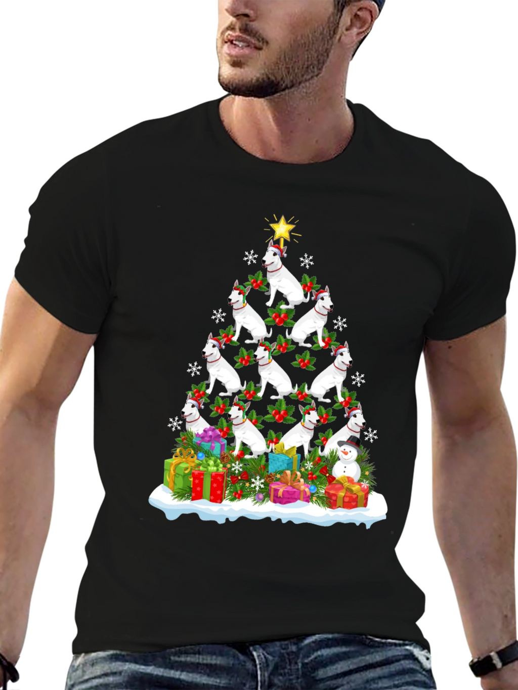 Dog Breed Christmas Tree T-Shirt