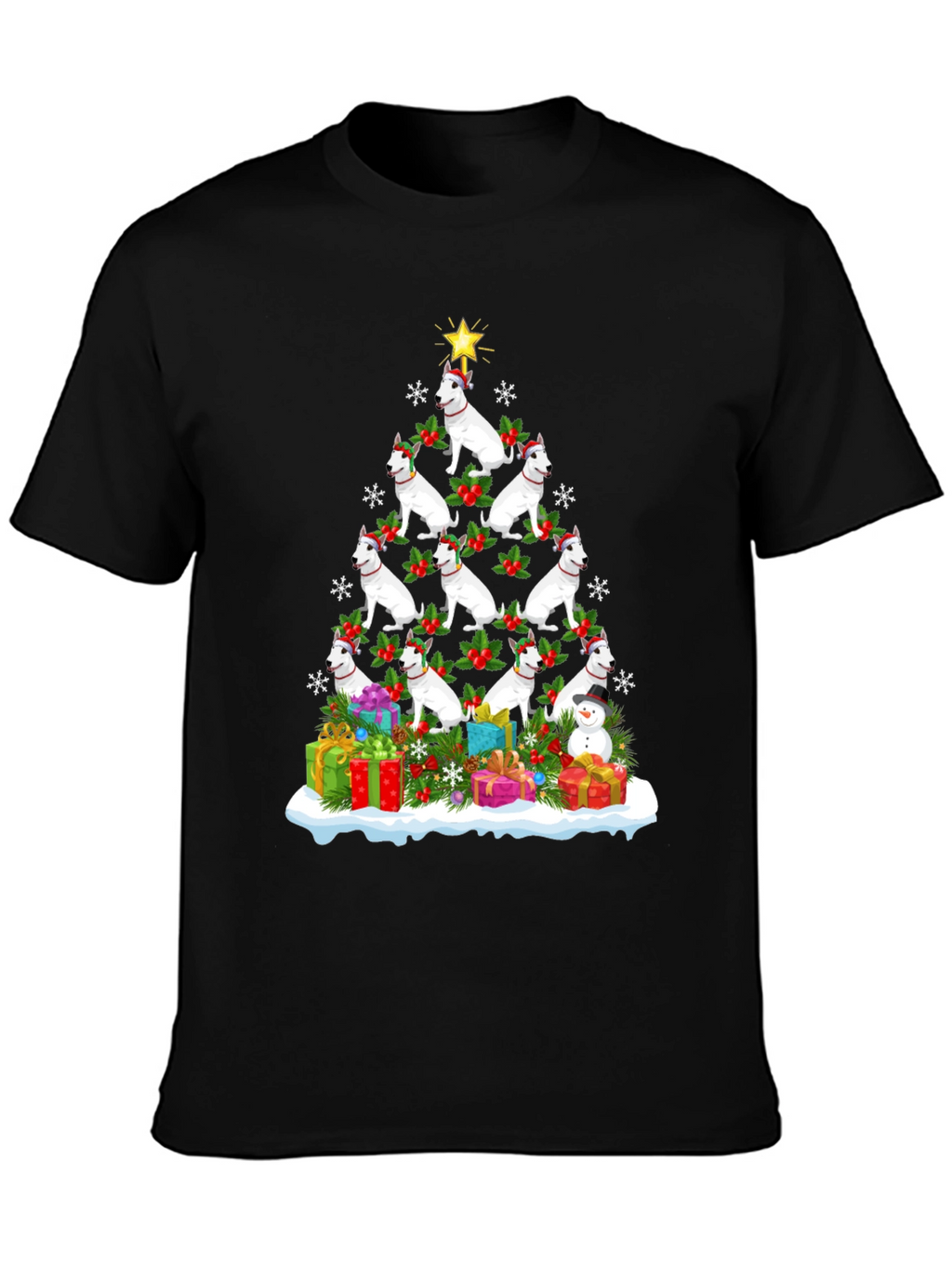 Dog Breed Christmas Tree T-Shirt