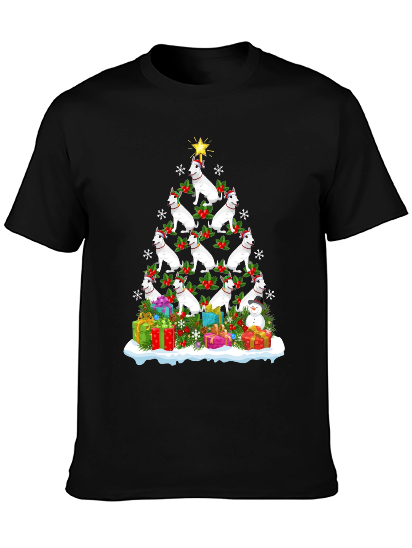 Dog Breed Christmas Tree T-Shirt