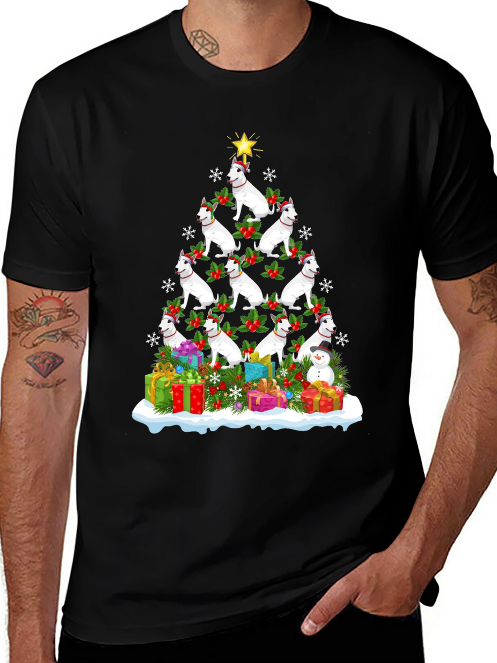 Dog Breed Christmas Tree T-Shirt