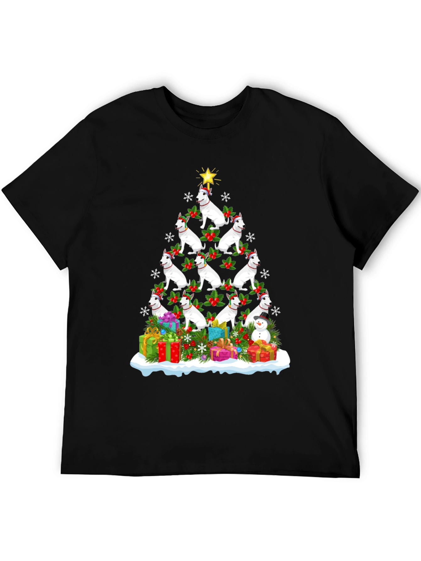 Dog Breed Christmas Tree T-Shirt