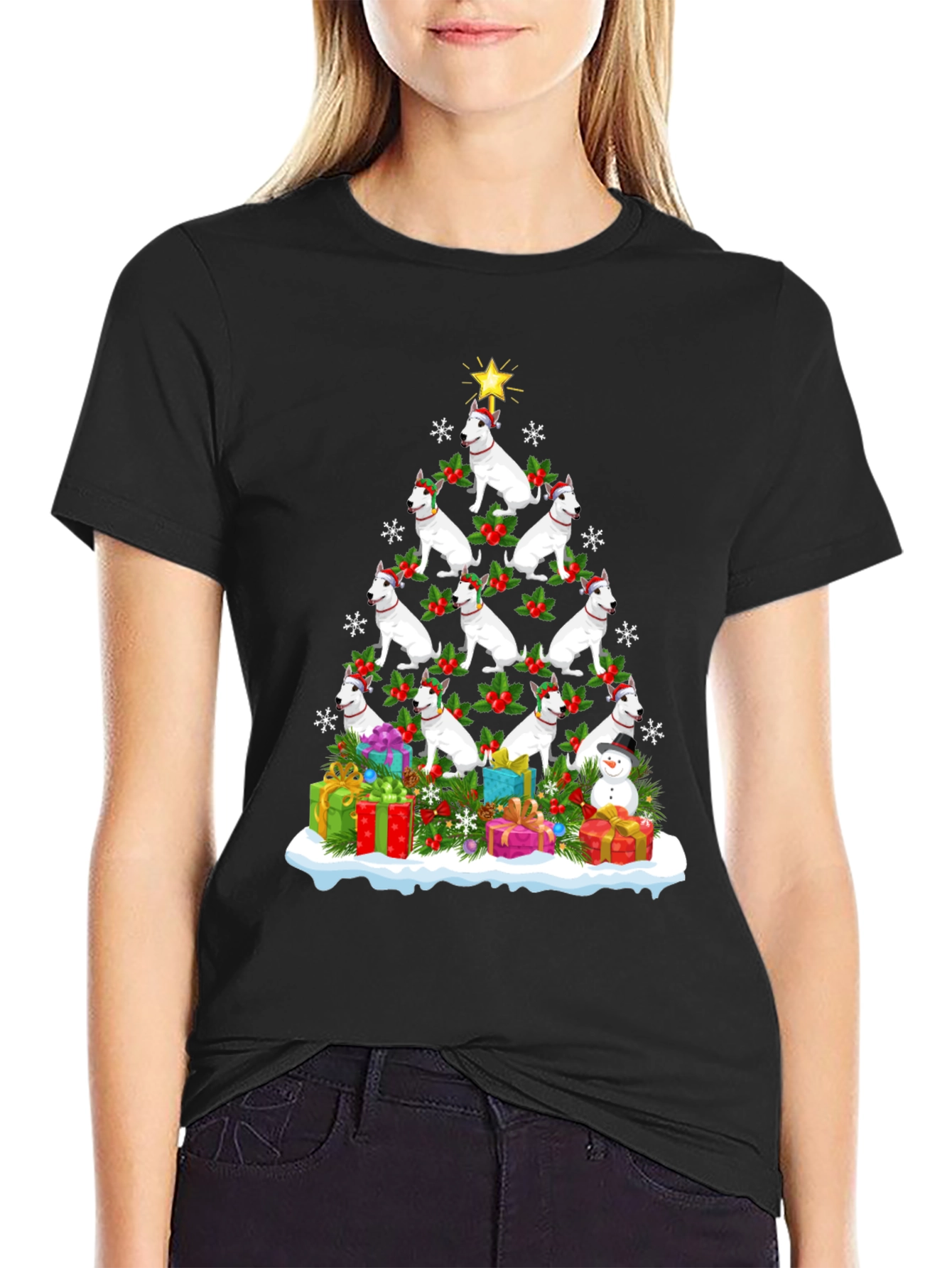 Dog Breed Christmas Tree T-Shirt