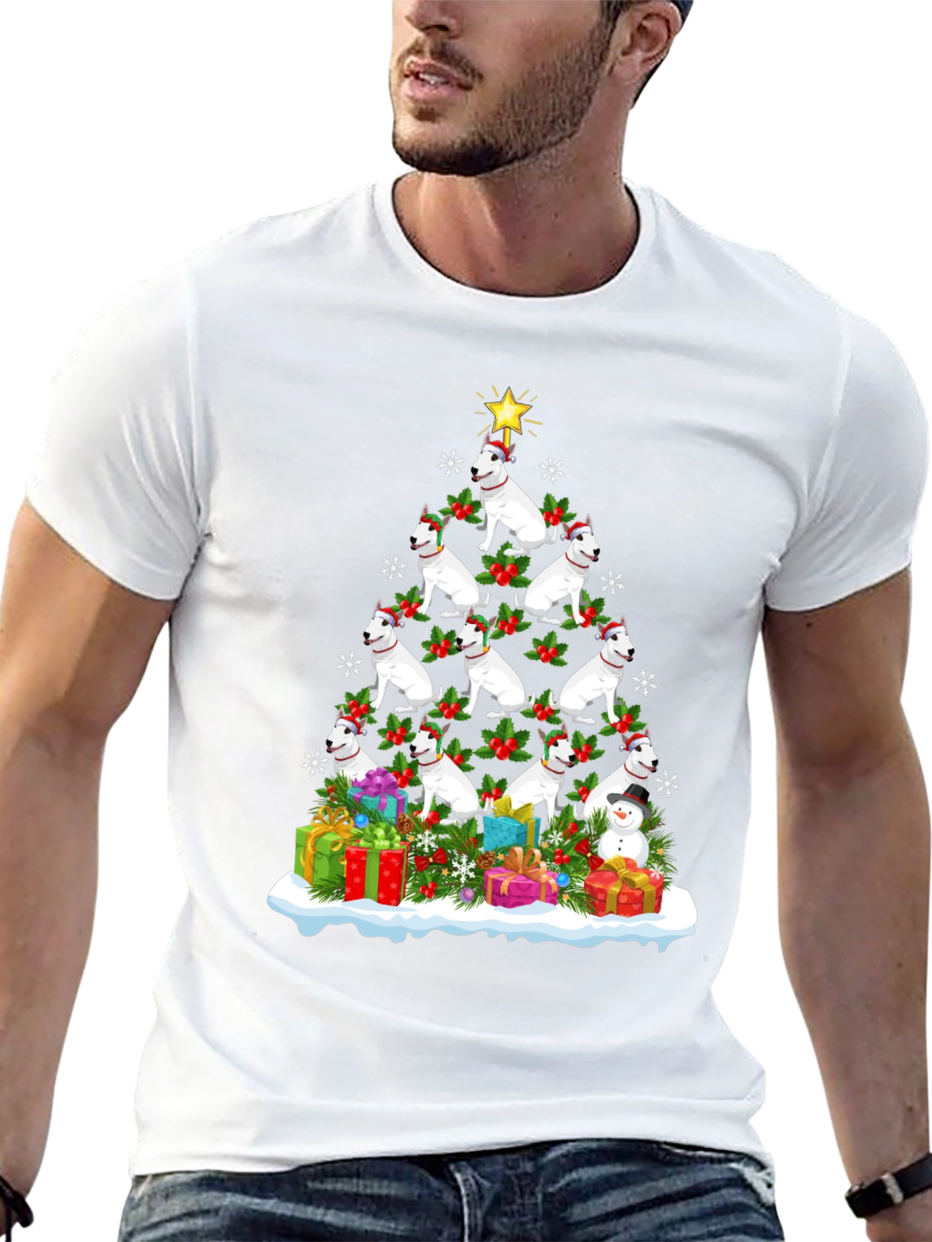 Dog Breed Christmas Tree T-Shirt