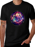 Galaxy Triangle Graphic Tee - Mens Black T-Shirt
