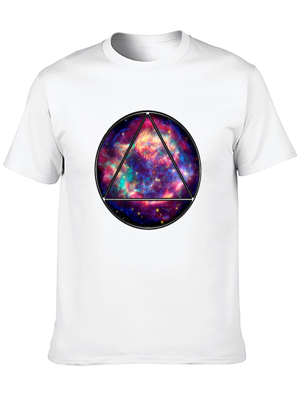 Galaxy Triangle Graphic Tee - Mens Black T-Shirt