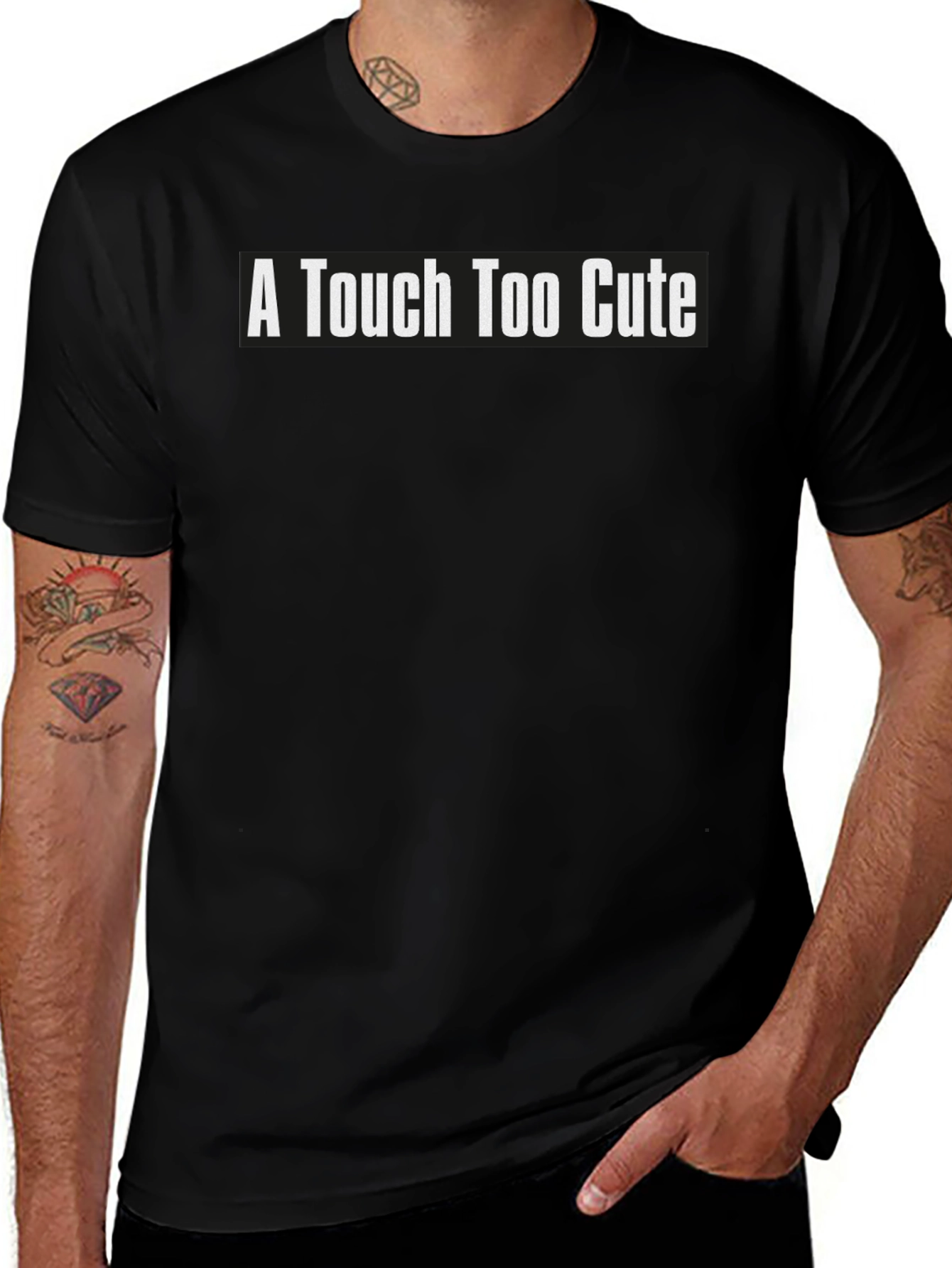 A Touch Too Cute Graphic Tee - Soft Cotton Blend