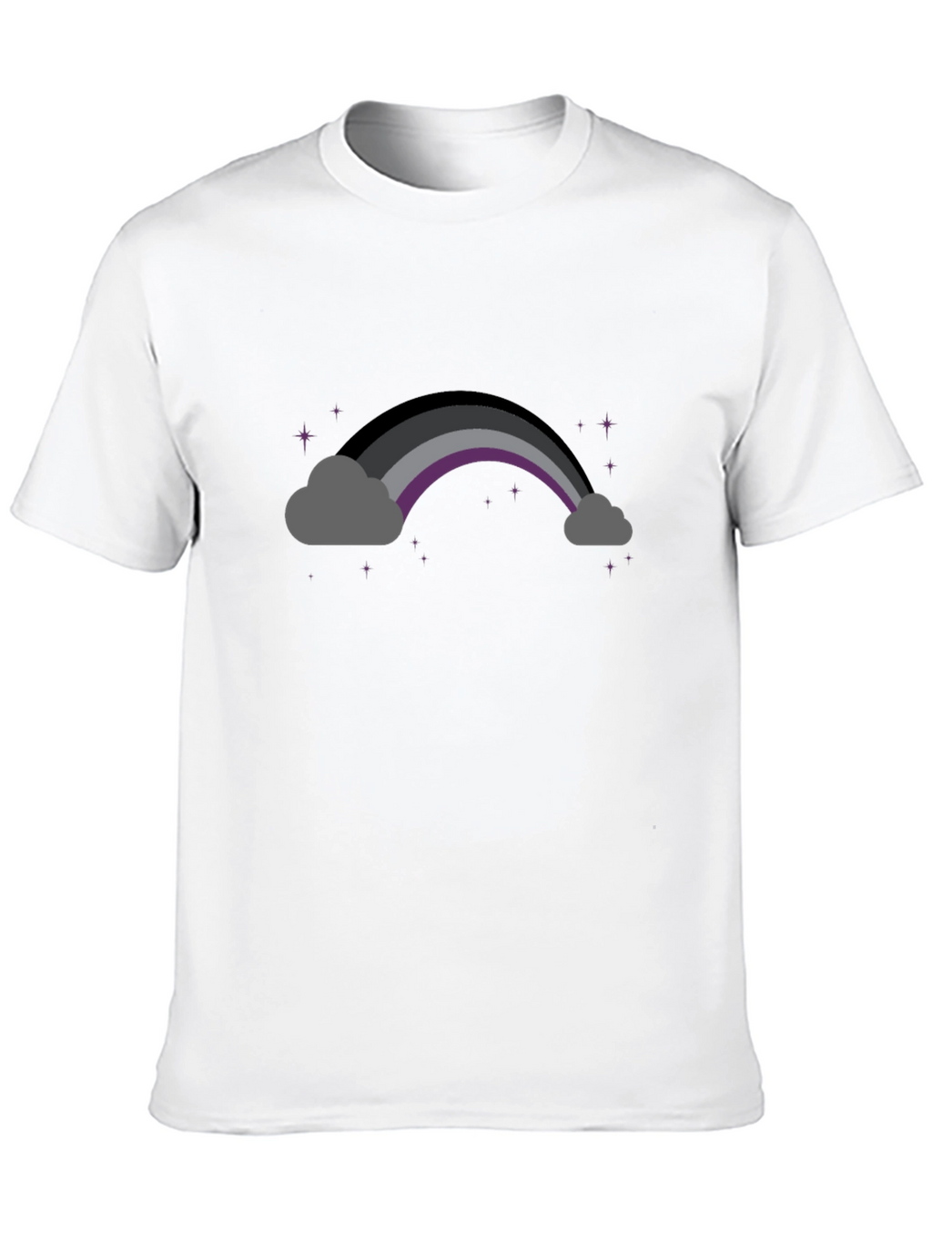 Asexual Pride Rainbow Cloud T-Shirt