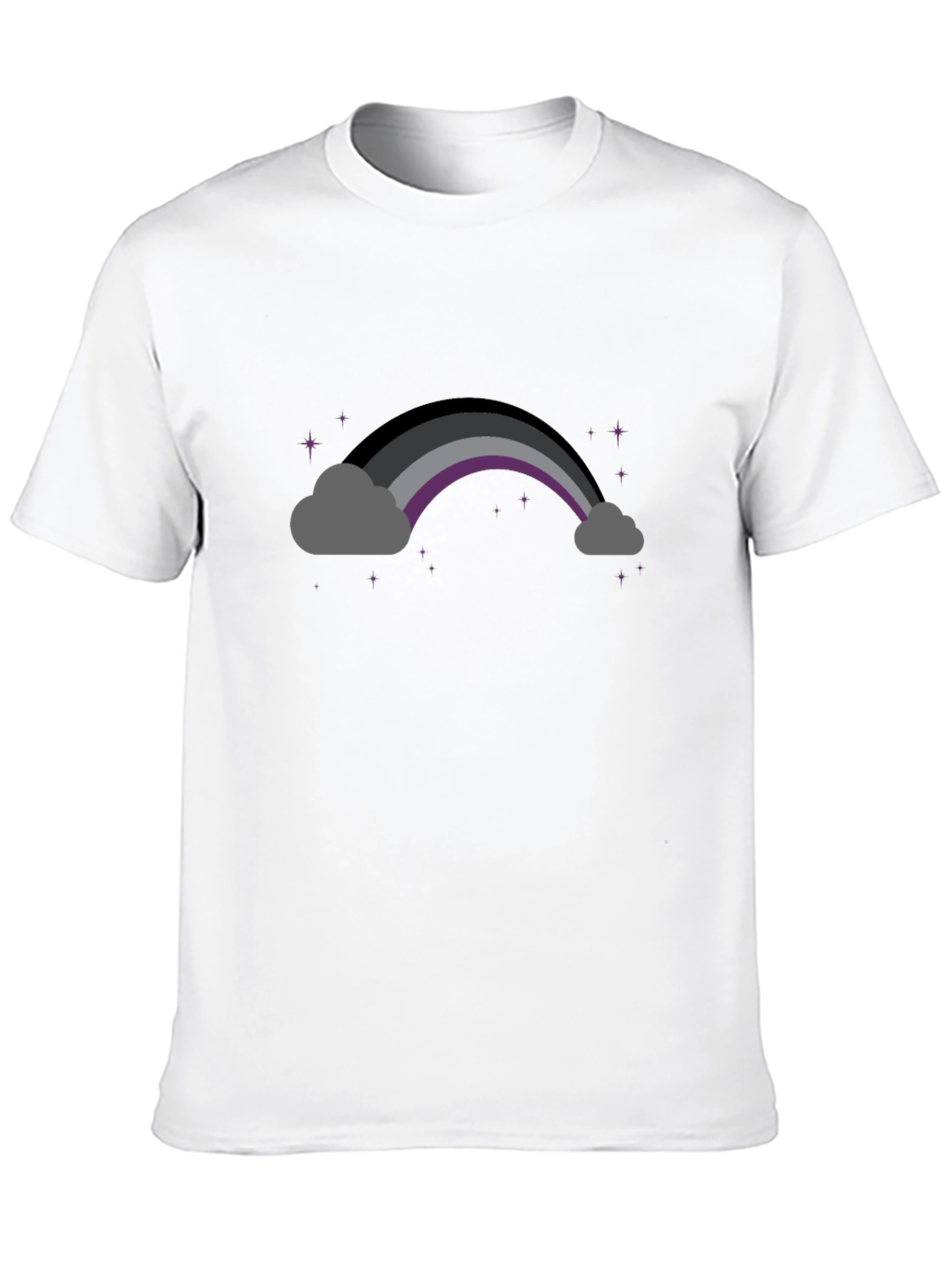Asexual Pride Rainbow Cloud T-Shirt