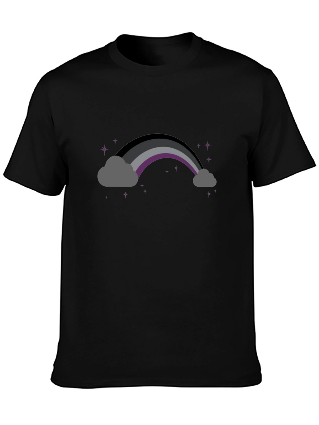 Asexual Pride Rainbow Cloud T-Shirt