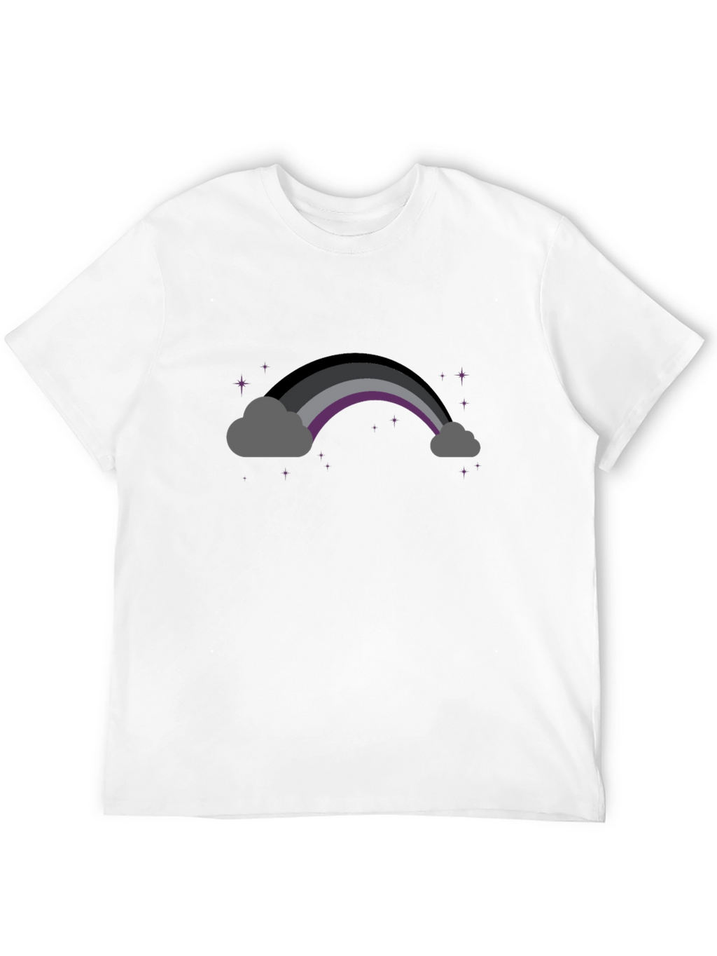Asexual Pride Rainbow Cloud T-Shirt