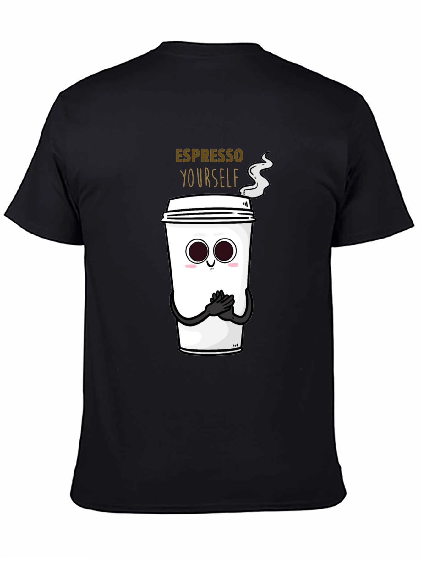 Espresso Yourself Graphic T-Shirt - Black Cotton Blend