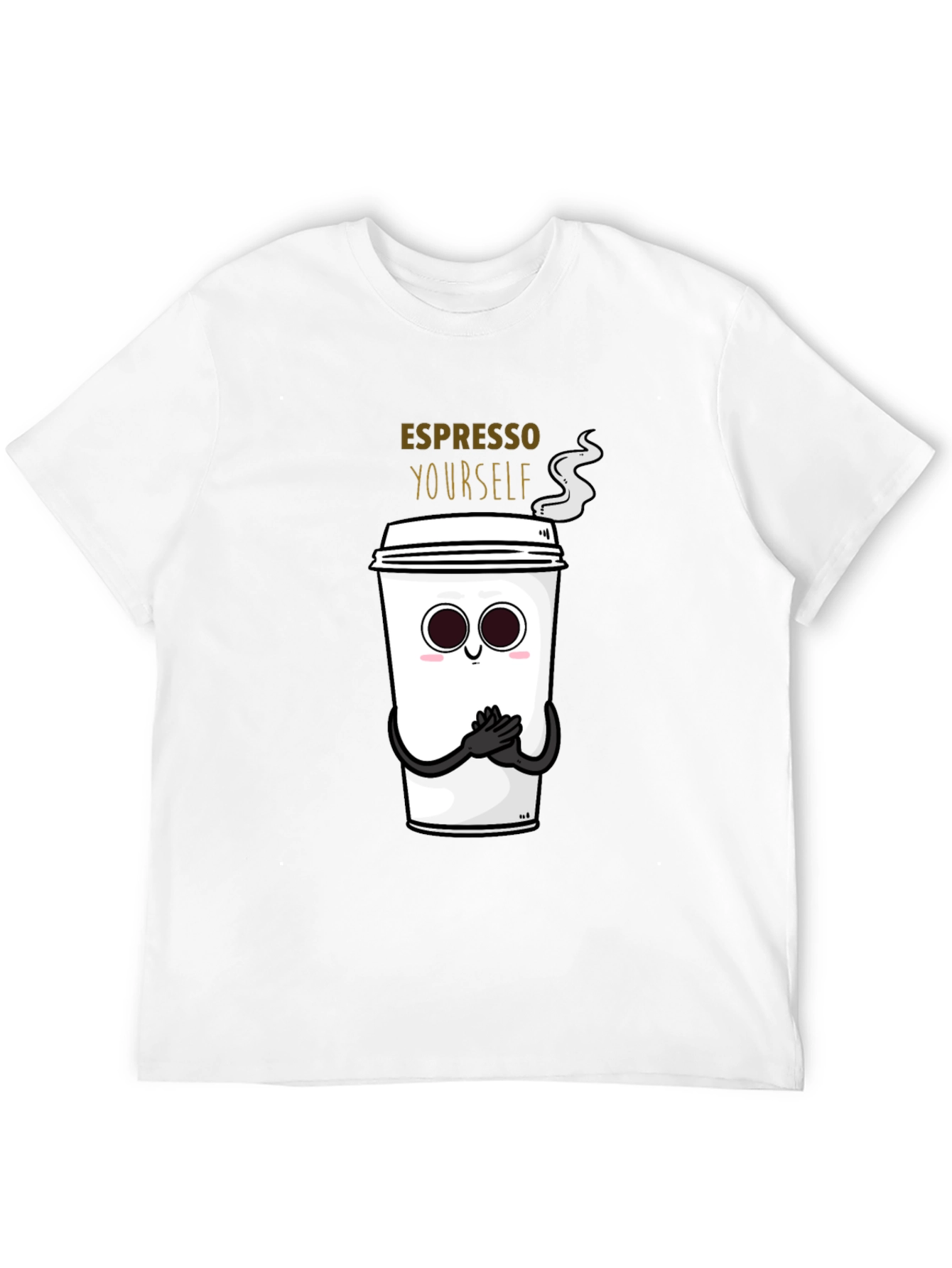 Espresso Yourself Graphic T-Shirt - Black Cotton Blend