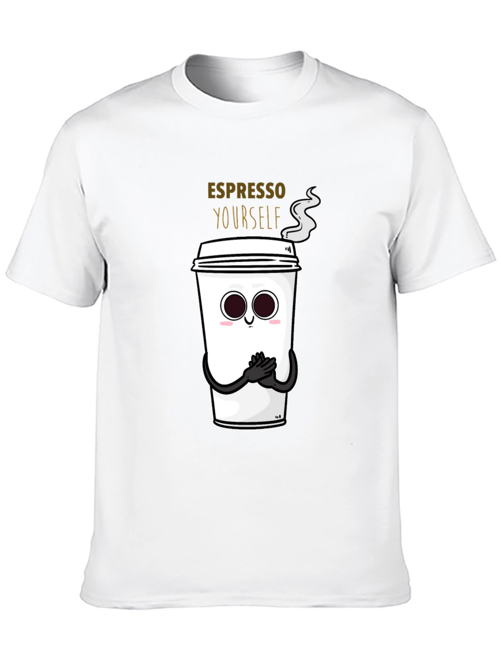 Espresso Yourself Graphic T-Shirt - Black Cotton Blend