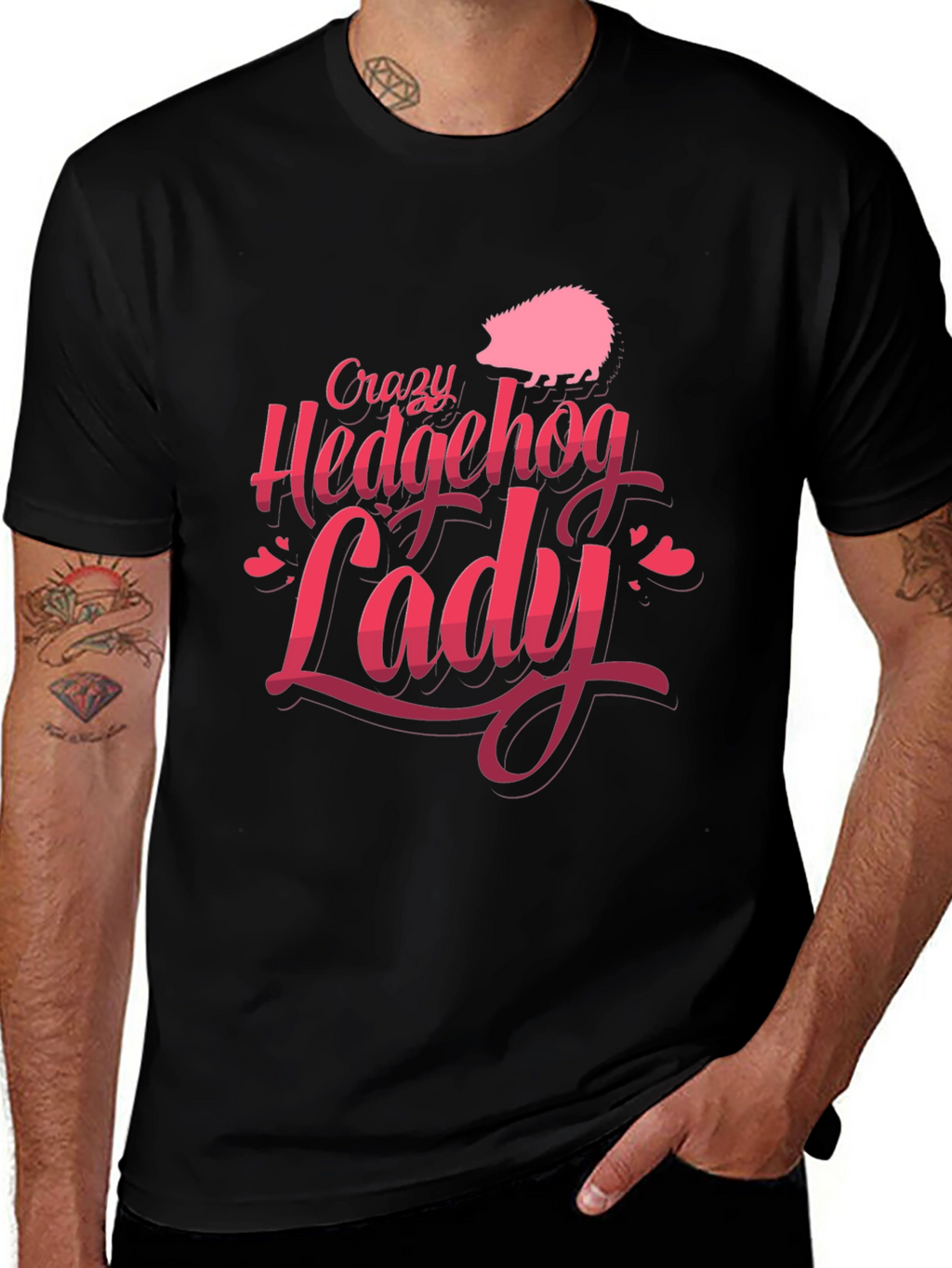 Crazy Hedgehog Lady T-Shirt