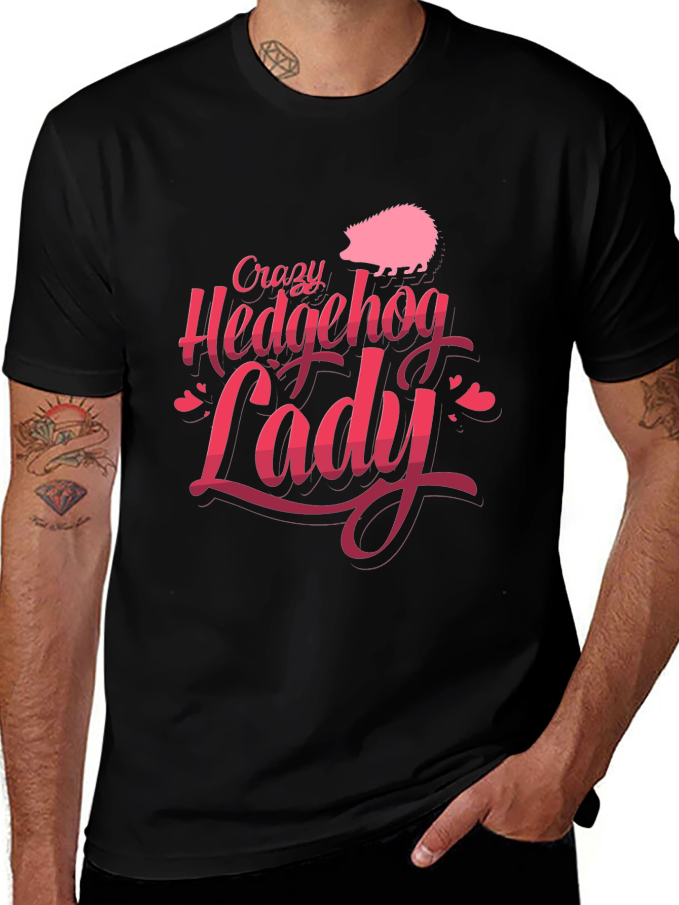 Crazy Hedgehog Lady T-Shirt