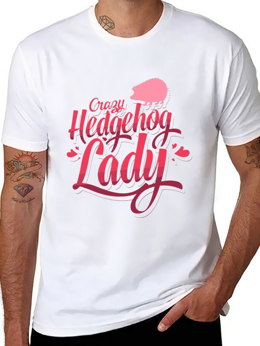 Crazy Hedgehog Lady T-Shirt