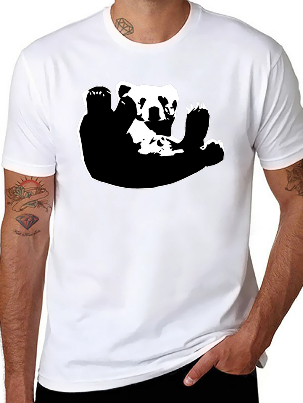 Cool Bear Graphic Black T-Shirt