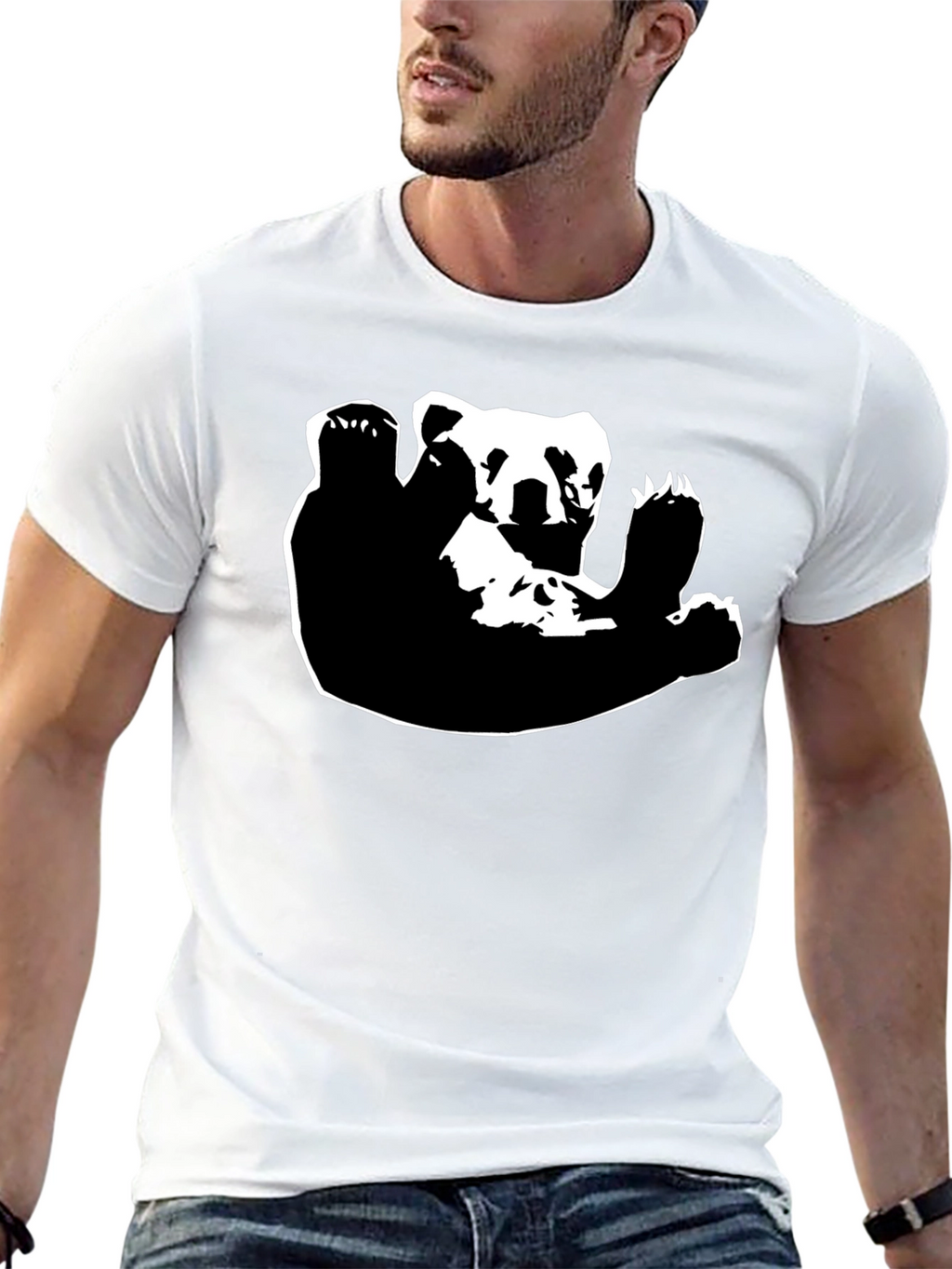 Cool Bear Graphic Black T-Shirt