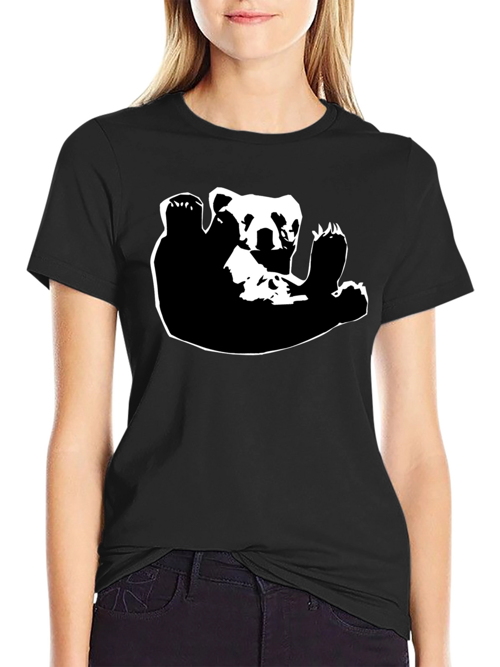 Cool Bear Graphic Black T-Shirt