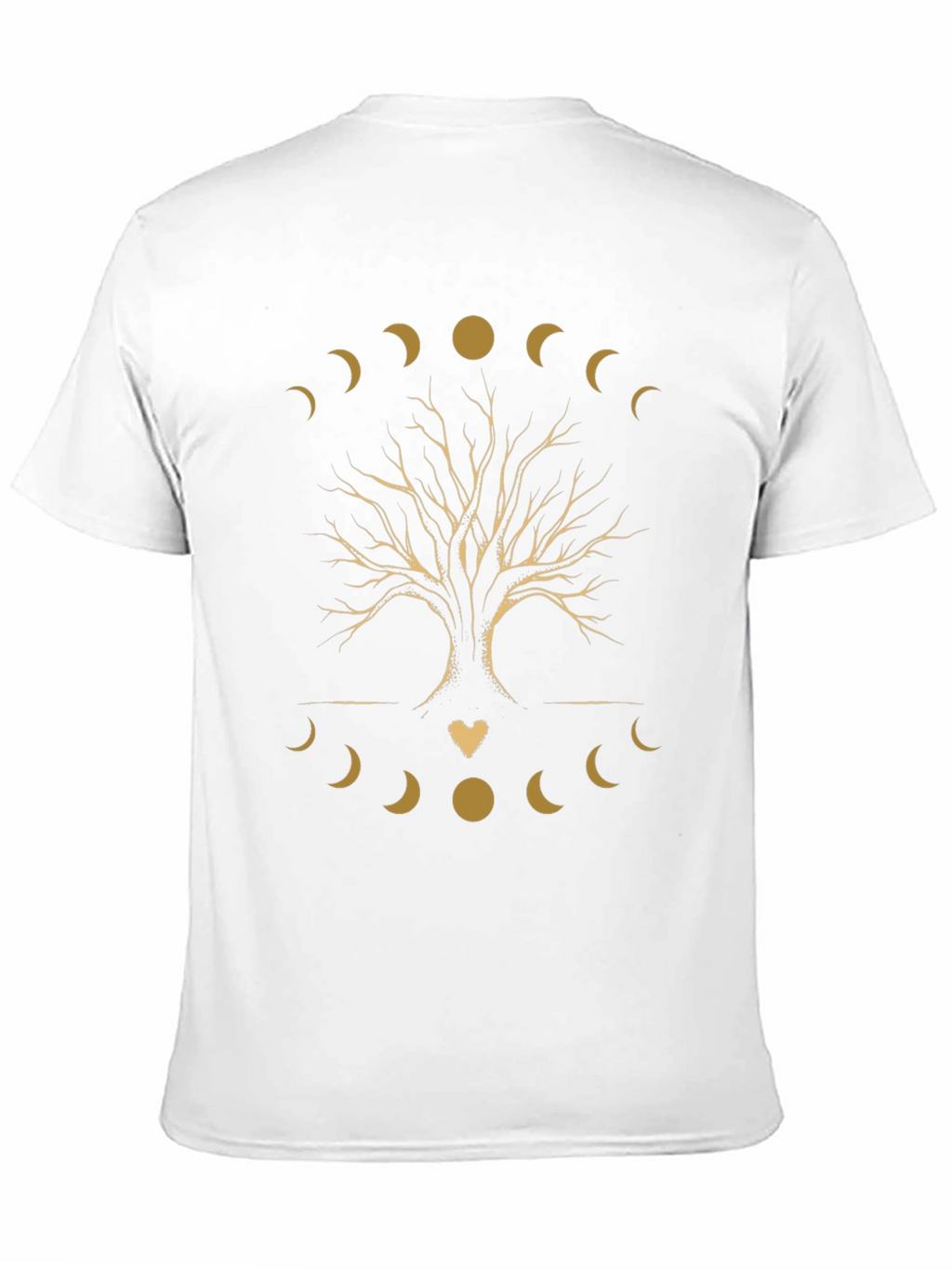 Tree of Life Moon Phases Black Graphic Tee