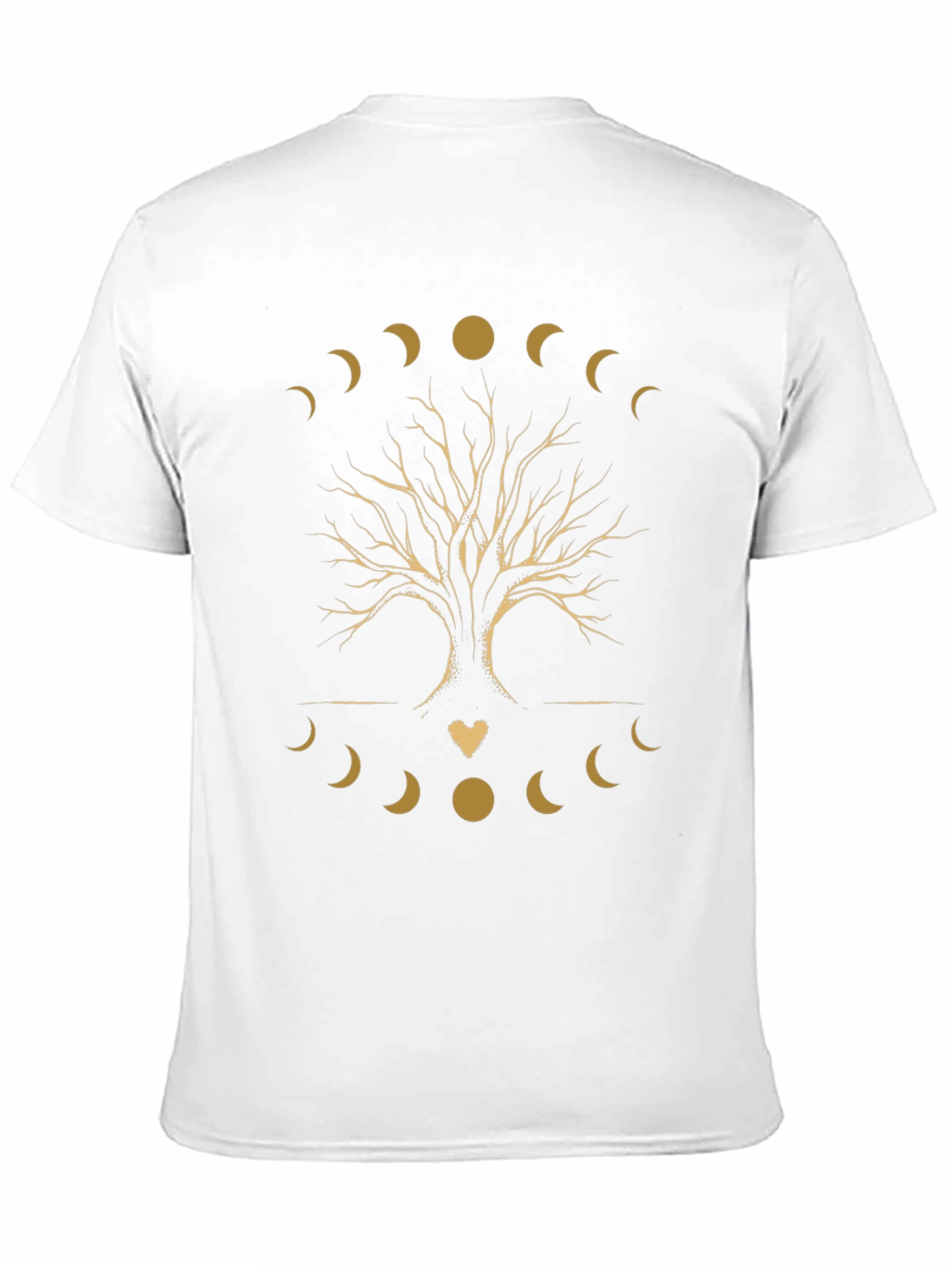 Tree of Life Moon Phases Black Graphic Tee