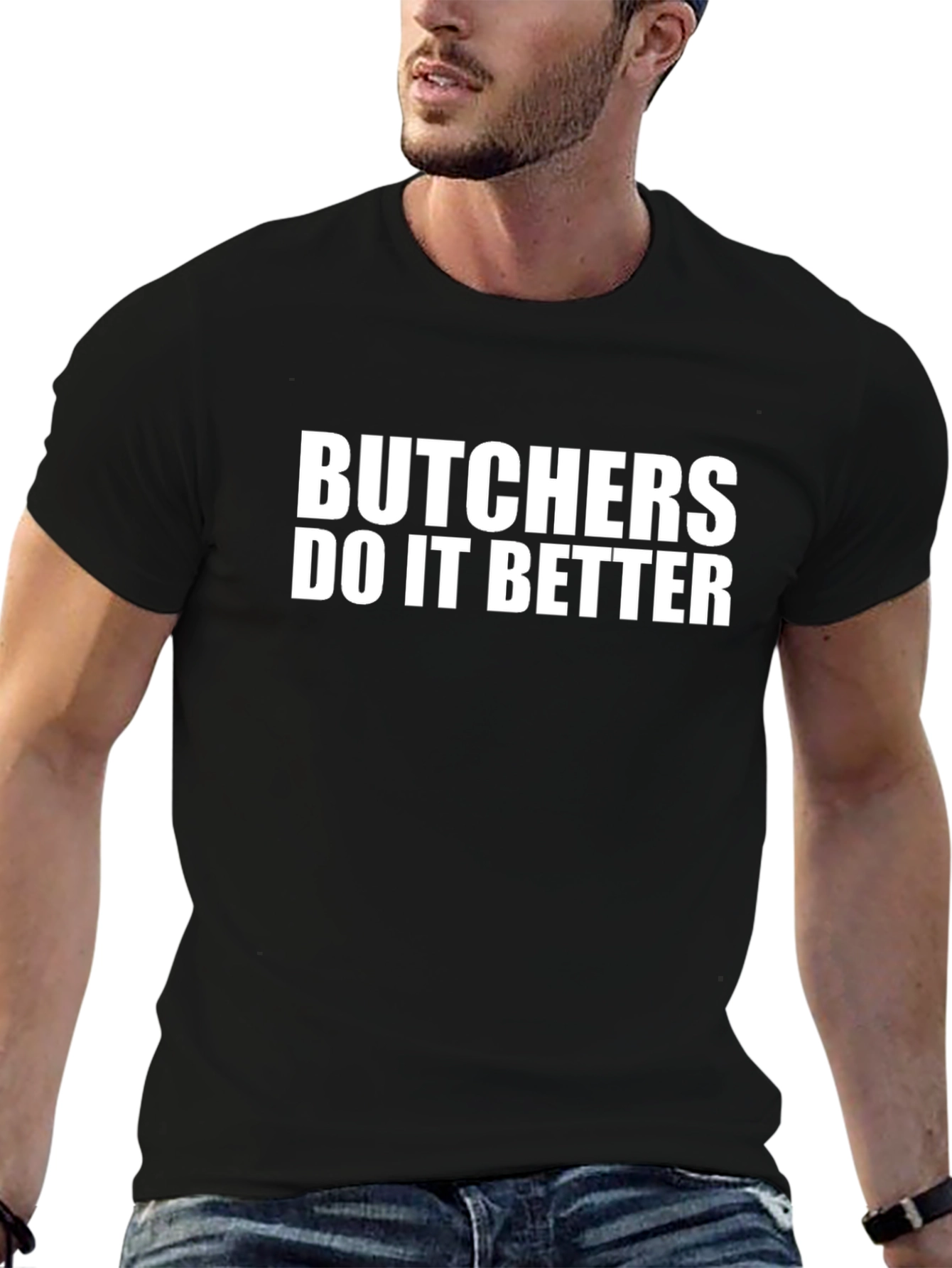 Butchers Do It Better Black Graphic Tee
