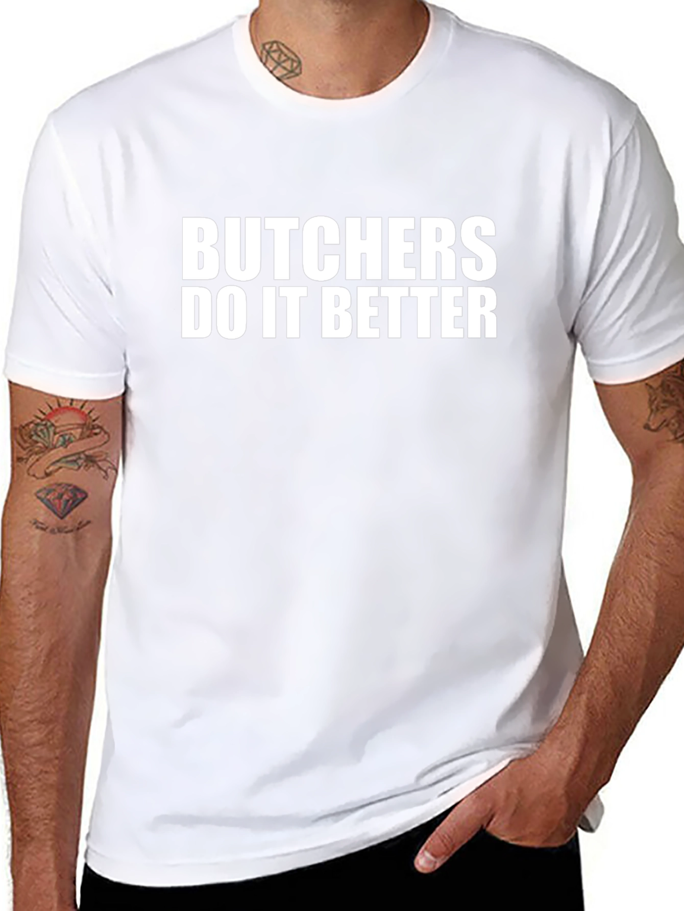 Butchers Do It Better Black Graphic Tee