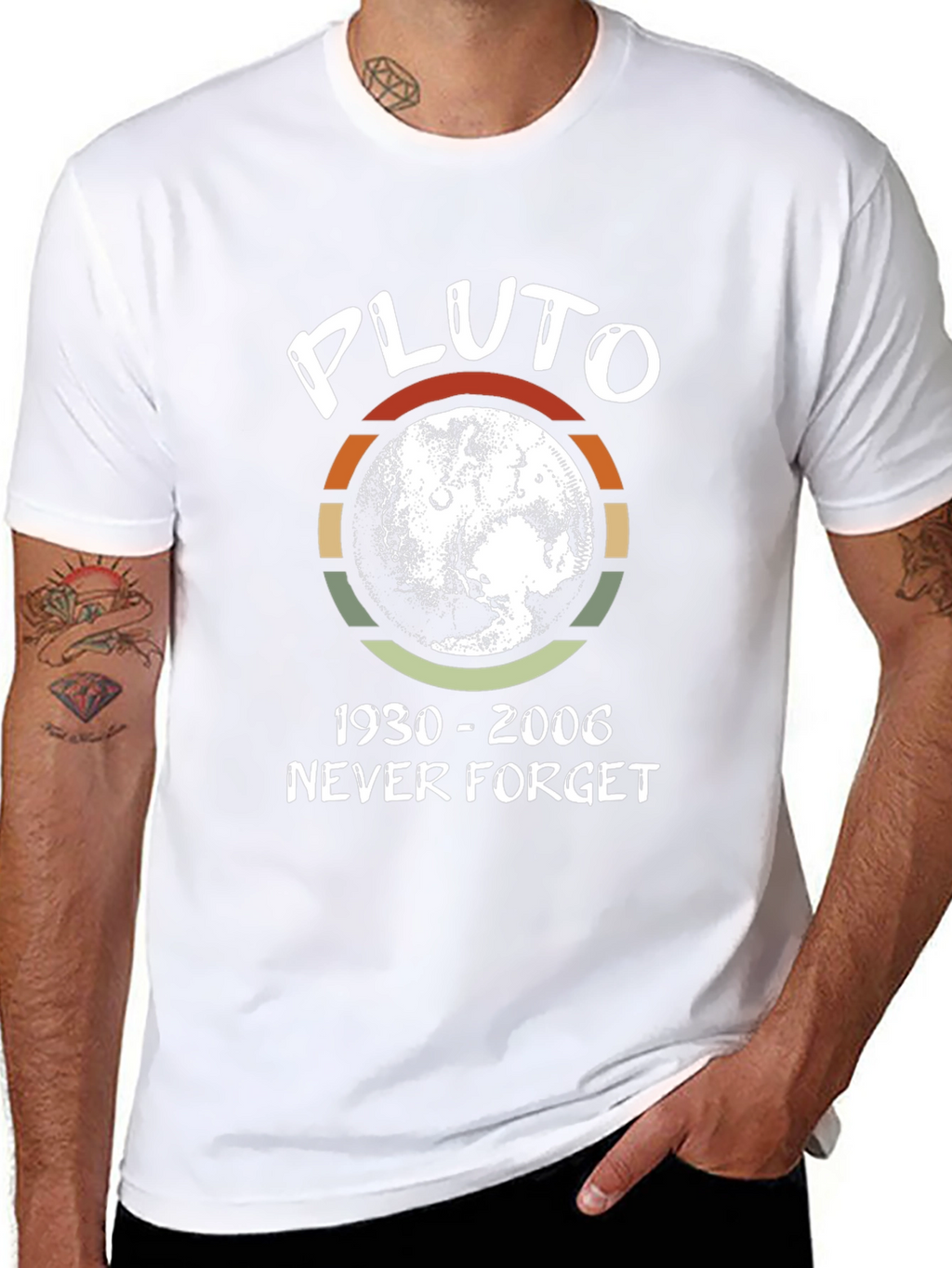 Pluto Never Forget T-Shirt - Retro Design