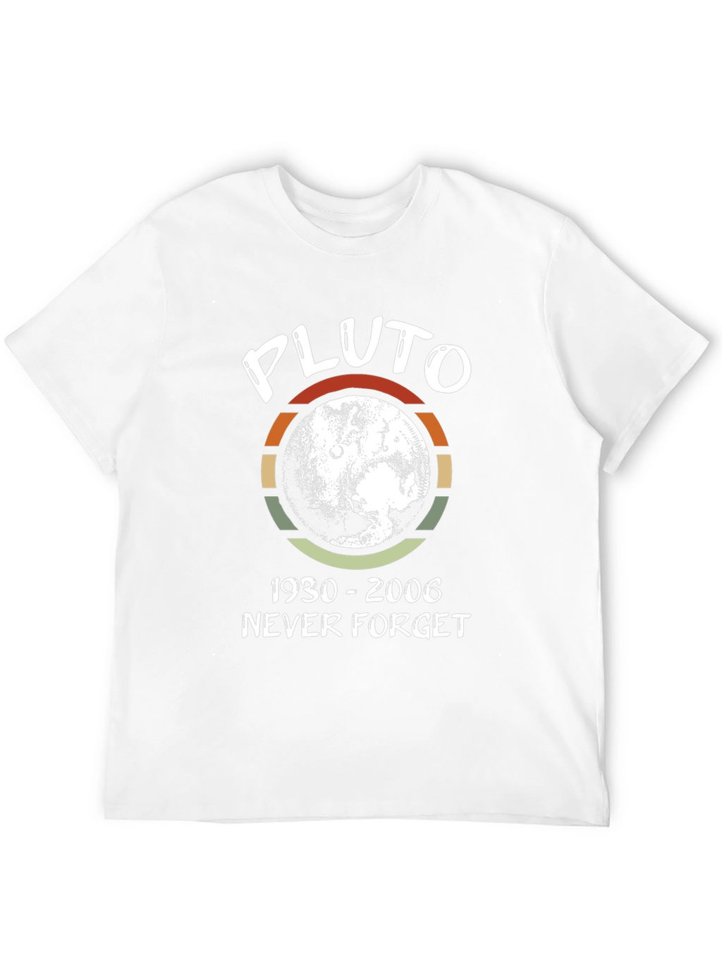 Pluto Never Forget T-Shirt - Retro Design