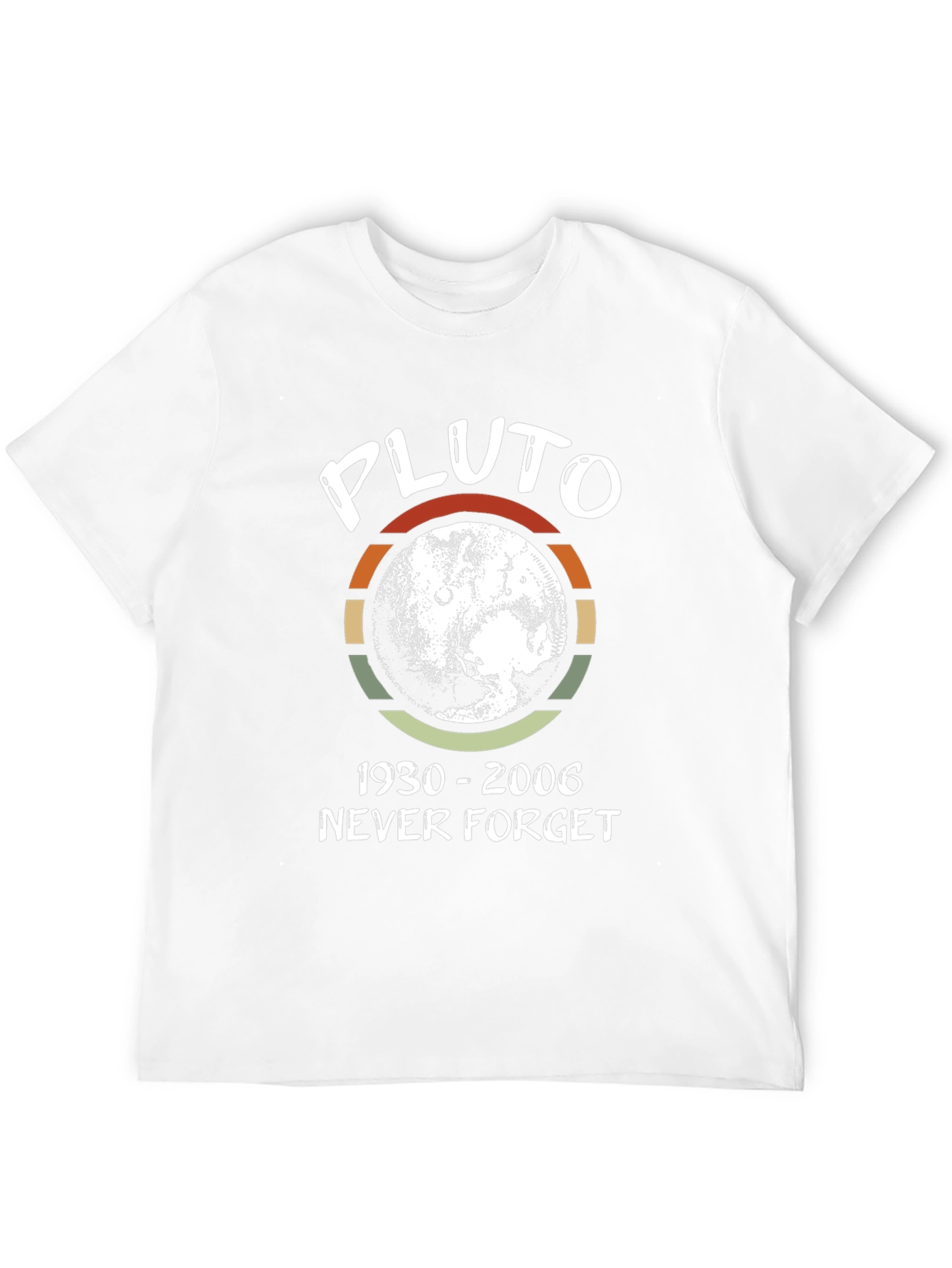 Pluto Never Forget T-Shirt - Retro Design