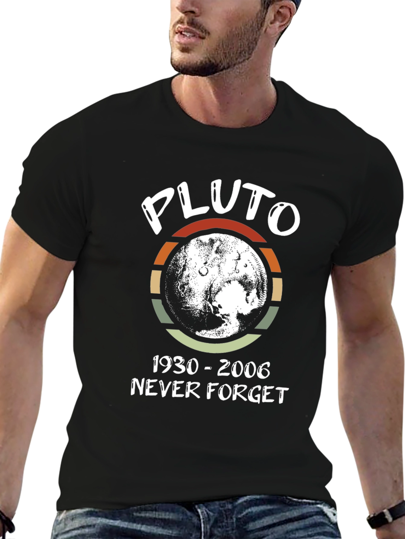 Pluto Never Forget T-Shirt - Retro Design