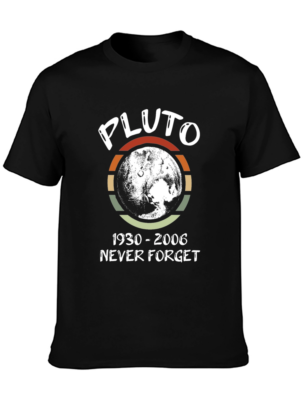 Pluto Never Forget T-Shirt - Retro Design