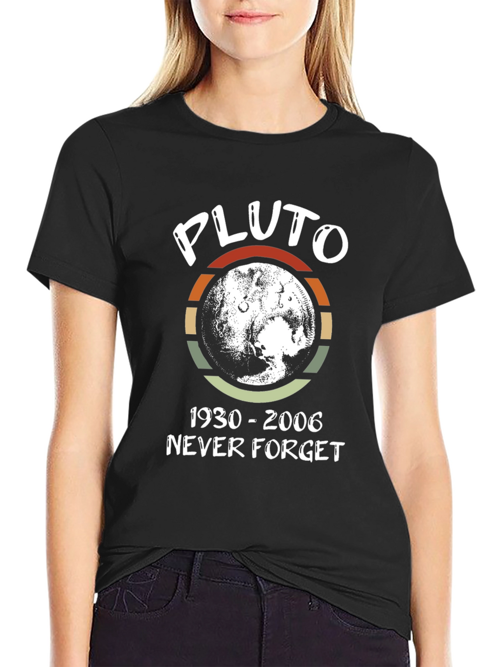 Pluto Never Forget T-Shirt - Retro Design