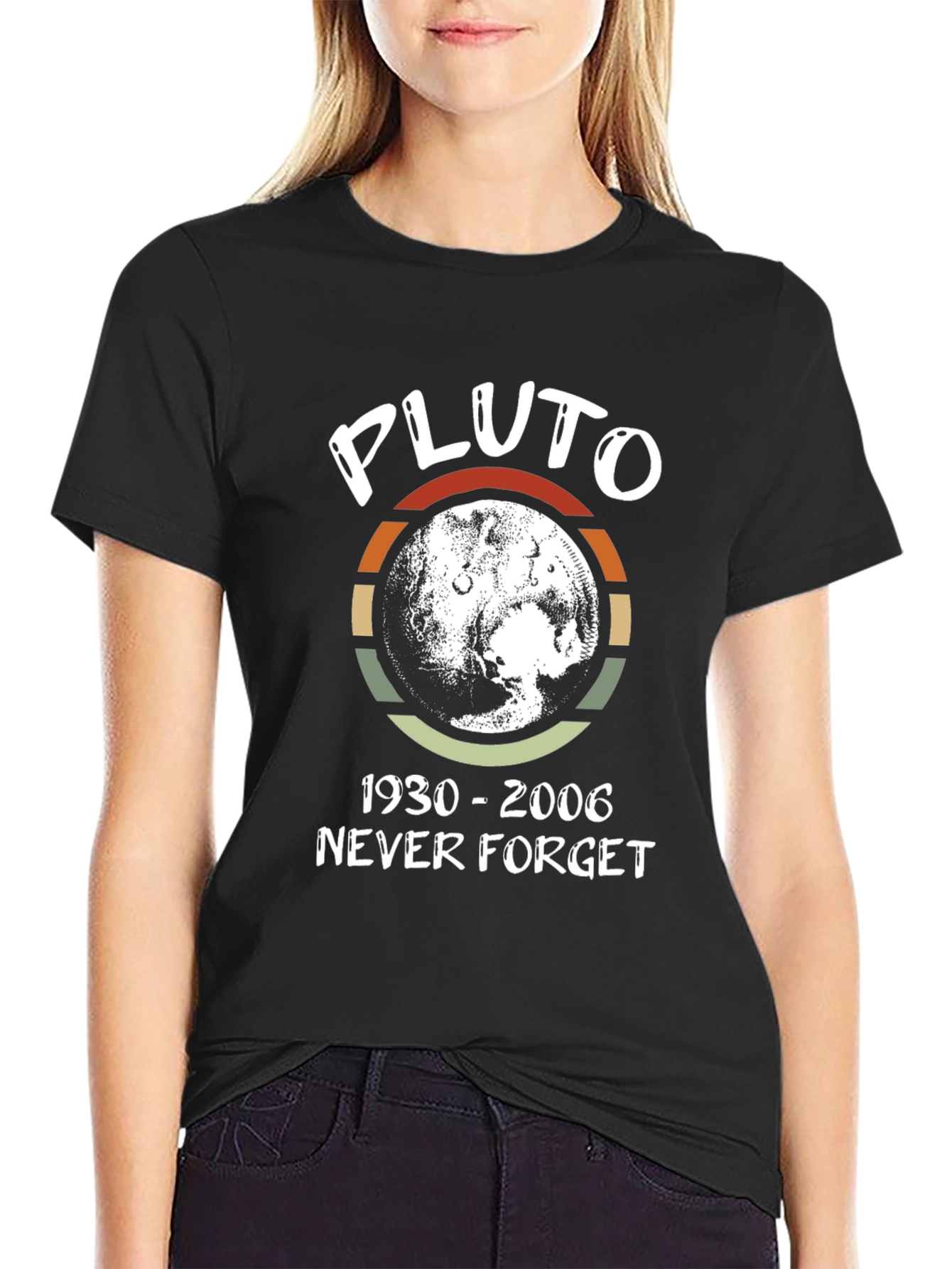Pluto Never Forget T-Shirt - Retro Design