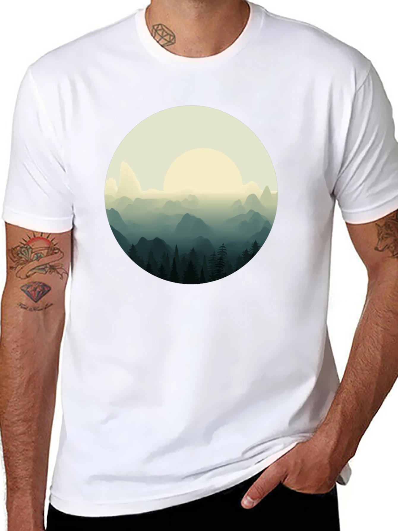 Mountain Vista Graphic Tee - Stylish Comfort