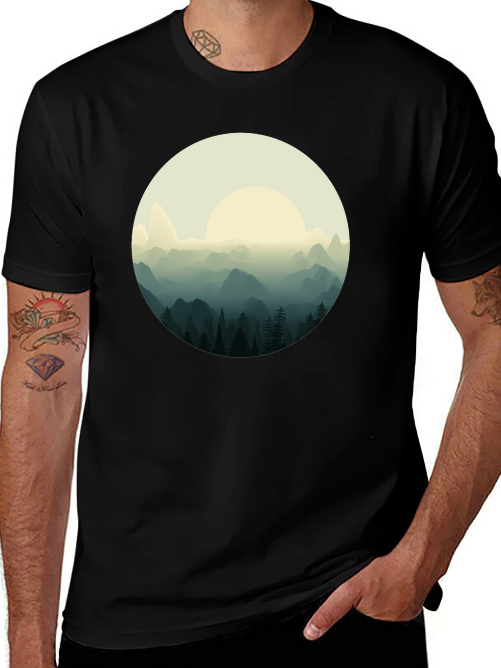 Mountain Vista Graphic Tee - Stylish Comfort