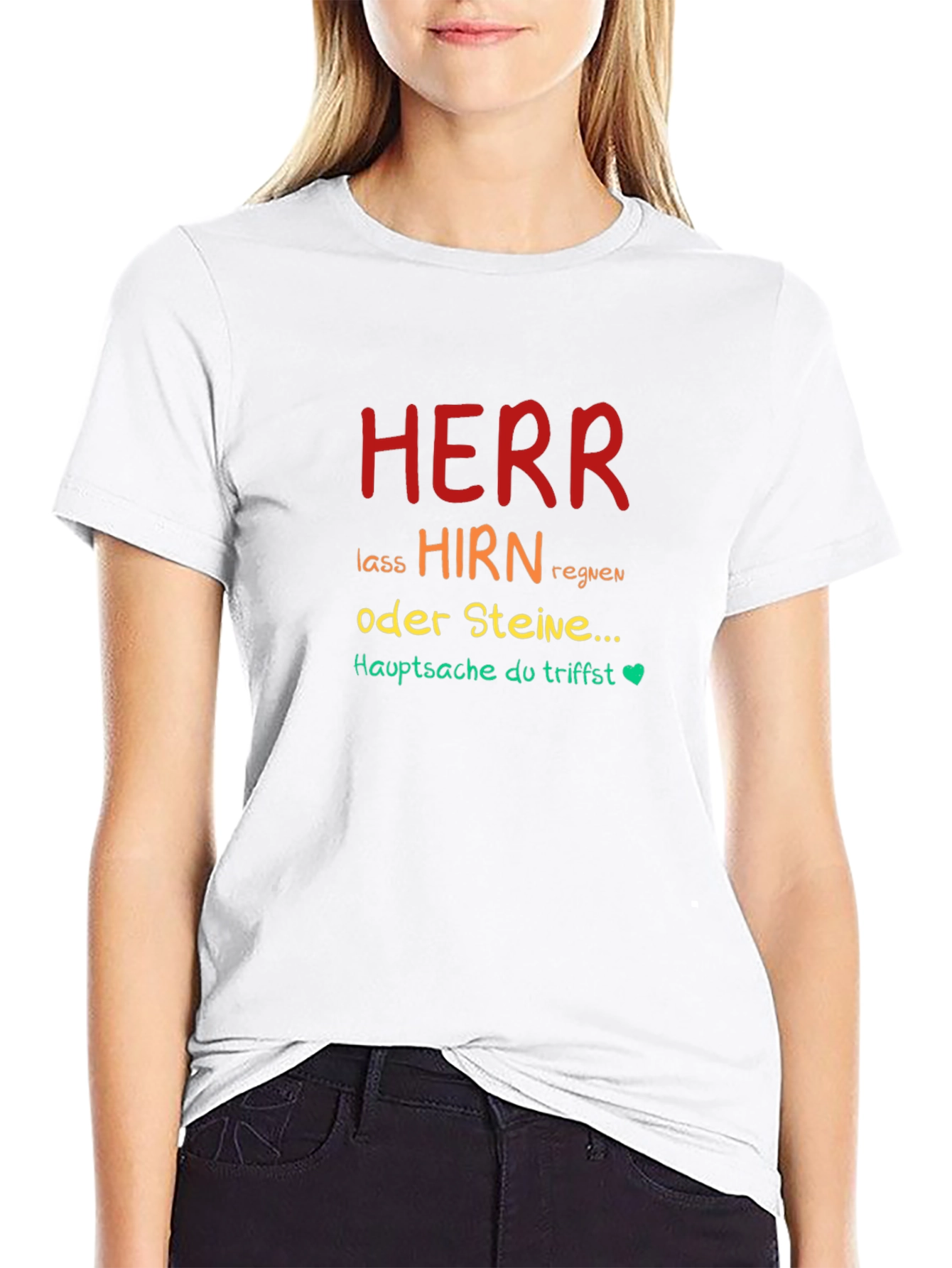 Herr Lass Hirn Regnen Graphic Tee