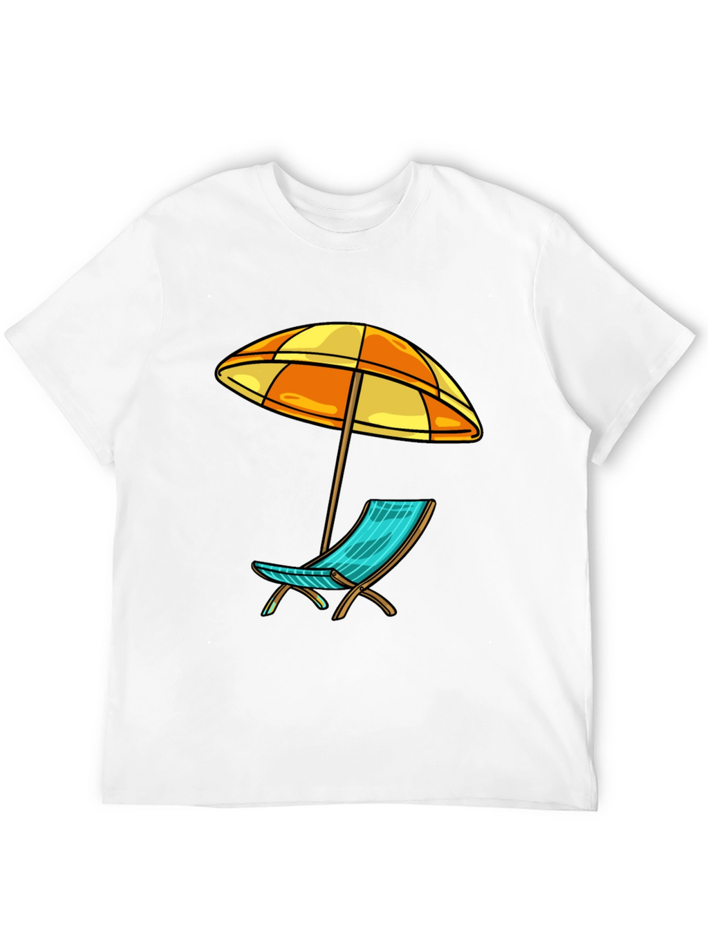 Beach Chair & Umbrella Graphic Tee
