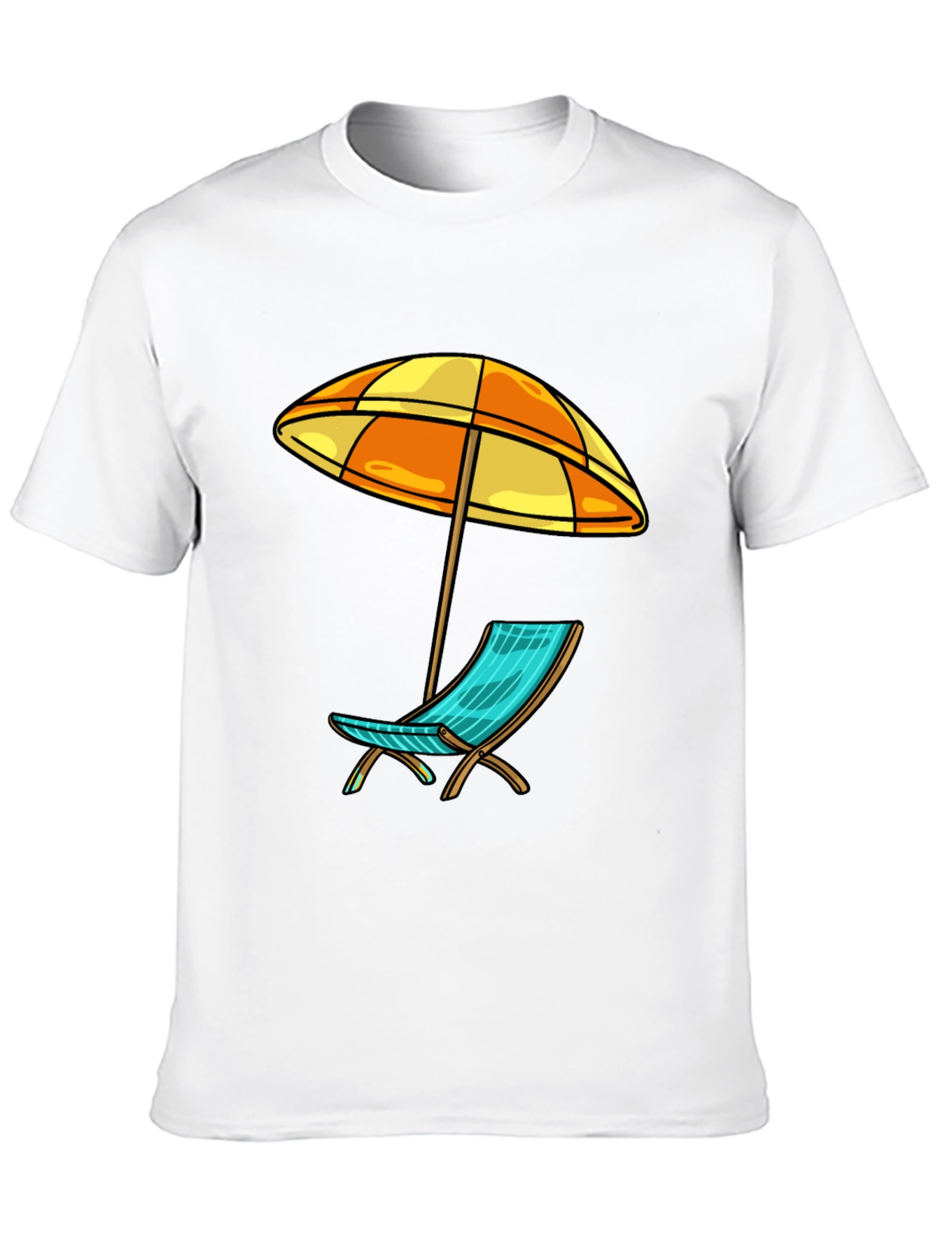 Beach Chair & Umbrella Graphic Tee