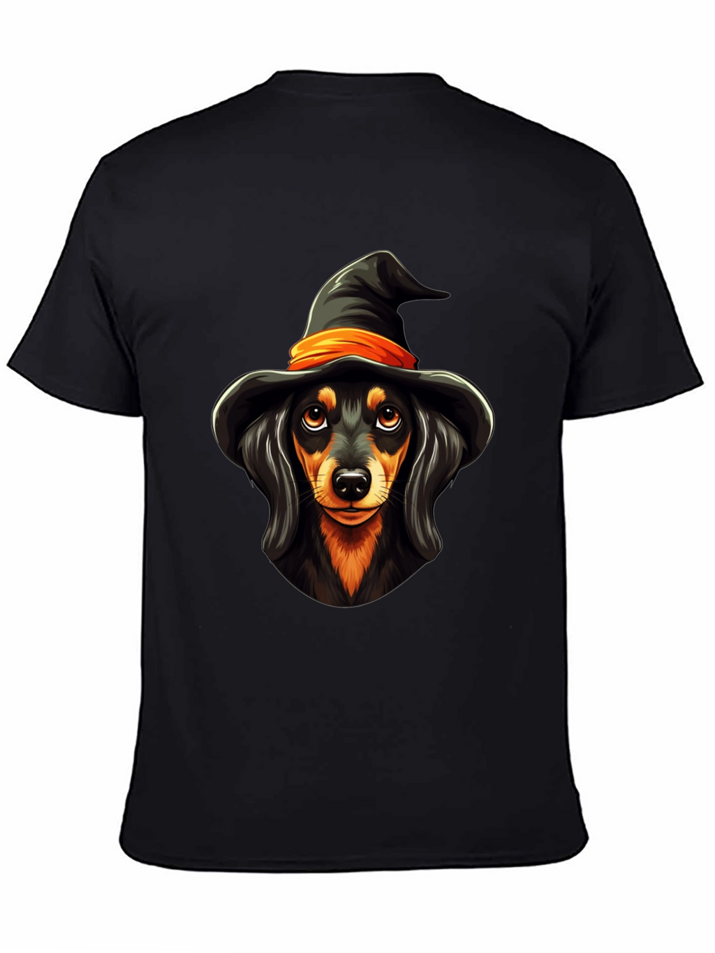 Halloween Dachshund Witch T-Shirt