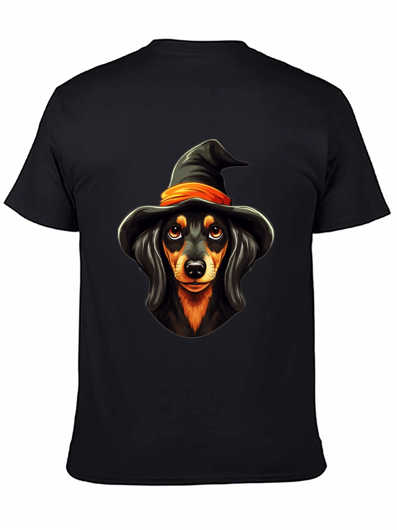 Halloween Dachshund Witch T-Shirt