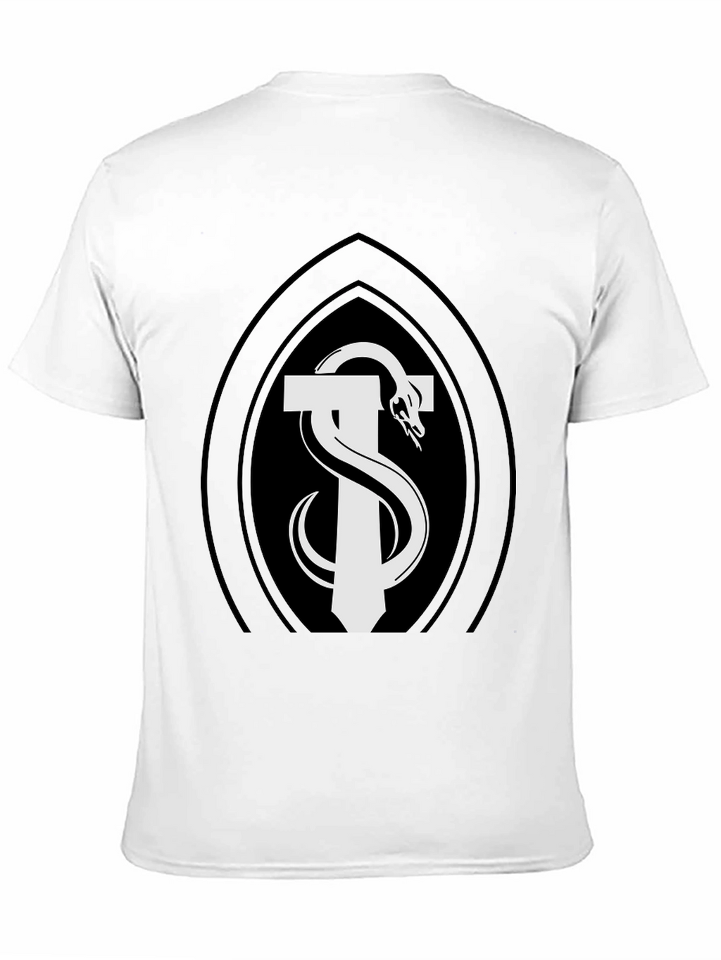 Caduceus Snake T-Shirt - Black