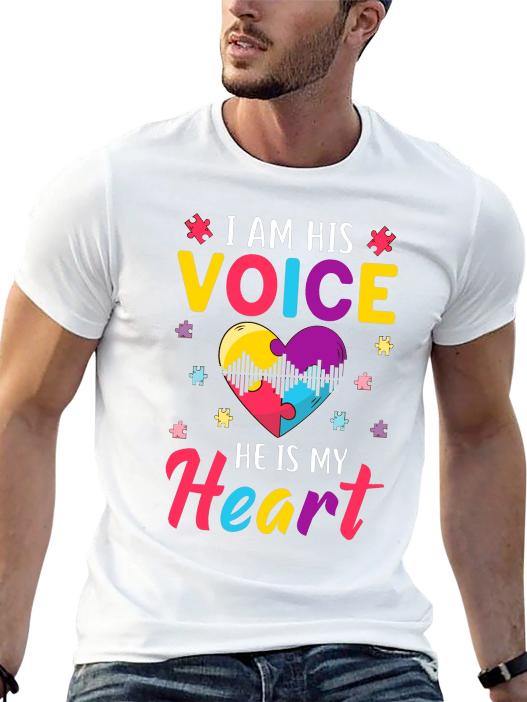 Autism Awareness T-Shirt: I am His Voice