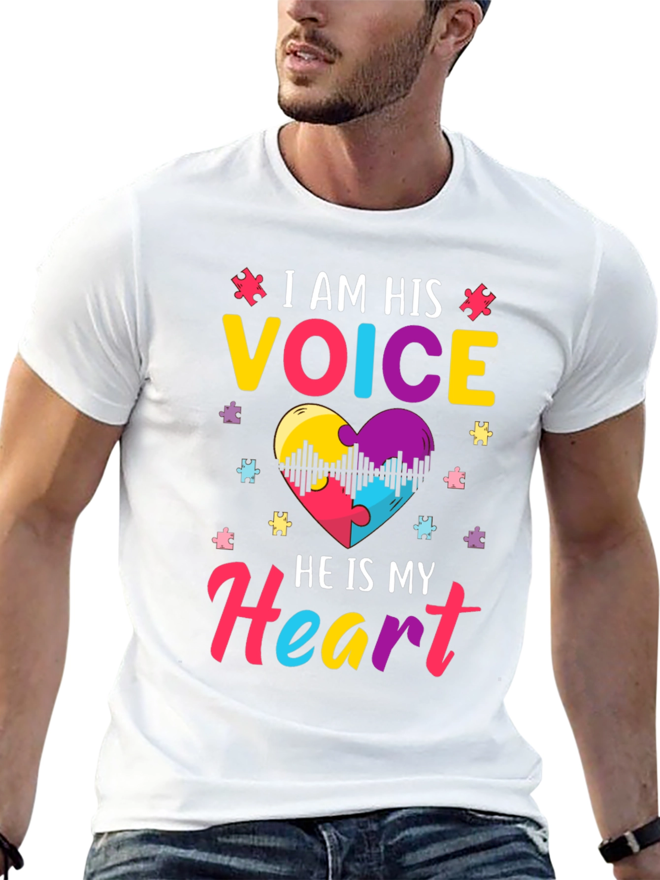 Autism Awareness T-Shirt: I am His Voice